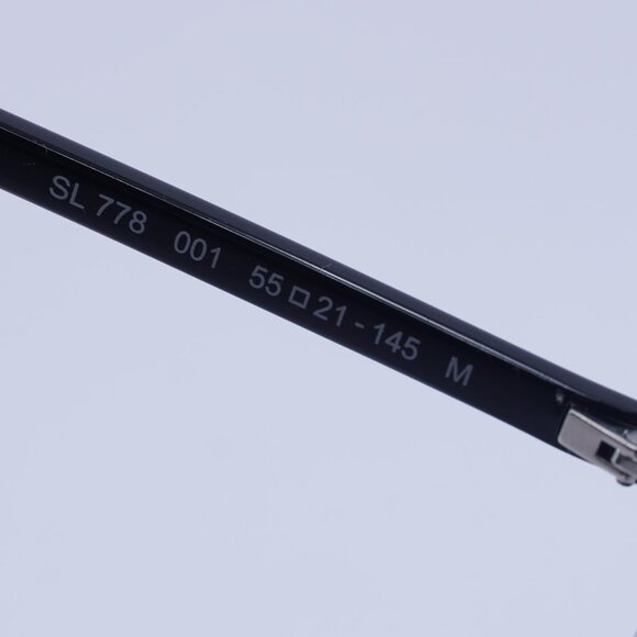 Saint Laurent SL778 001 Eyeglasses Black 55mm Square Frame - Picture 6 of 11